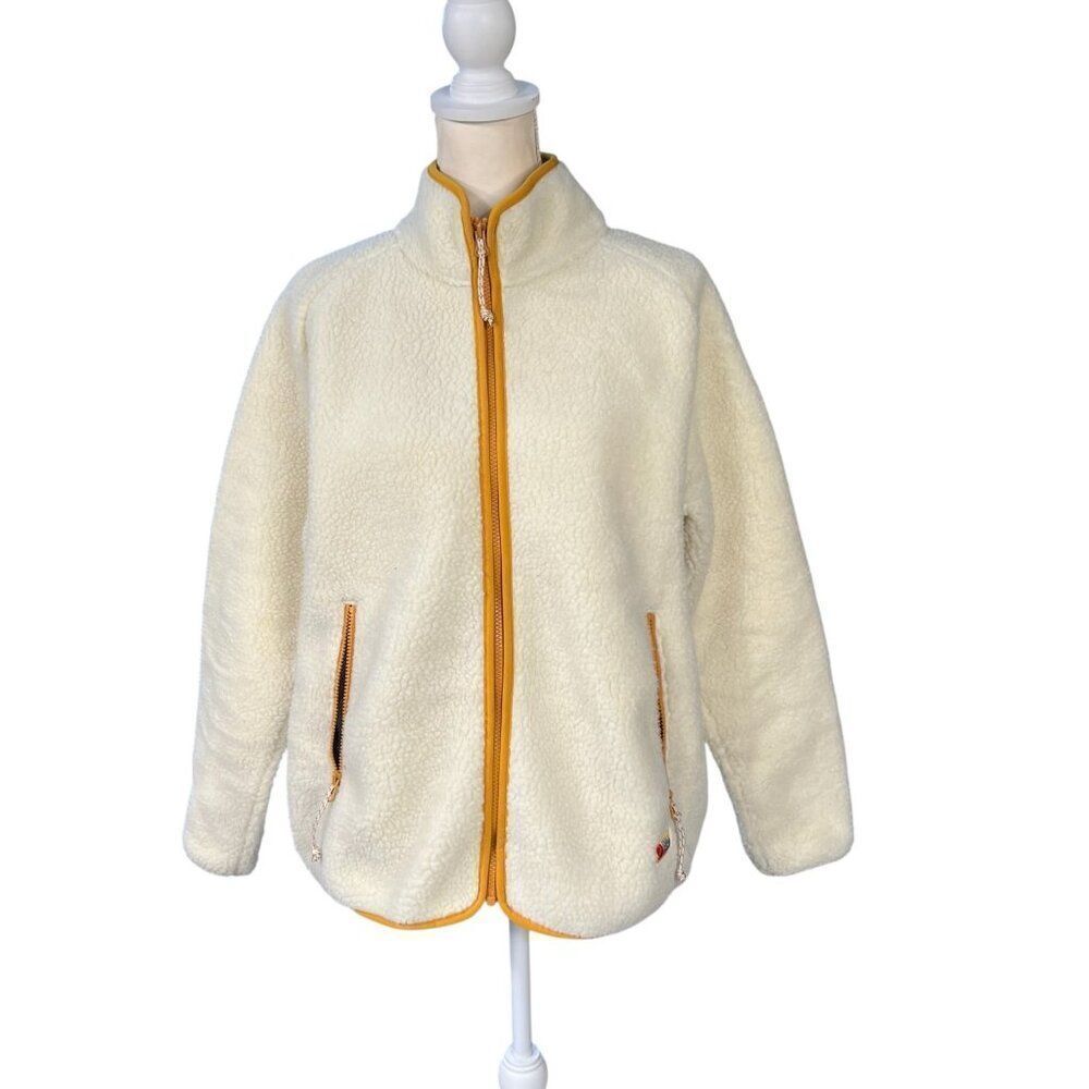 Fjall Raven Women's Vardag Pile Fleece Jacket in Cream Size Large